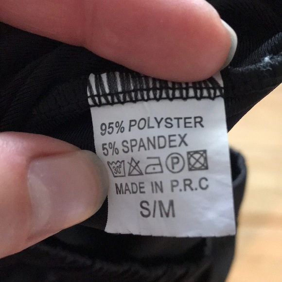 Women’s Small shiny black leggings - Picture 1 of 2